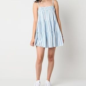 Arizona Blue and White Striped Sundress